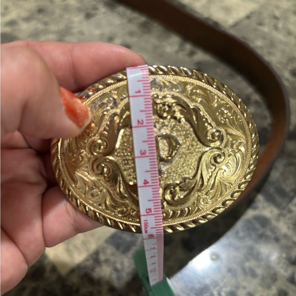 Tony Lama Brown Leather Belt - Picture 6 of 6